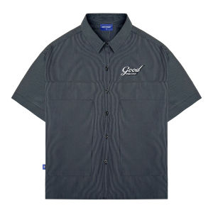 Áo sơ mi ngắn tay boxy nam nữ Local Brand Chính Hãng City Cycle Áo sơ mi Good Vibe