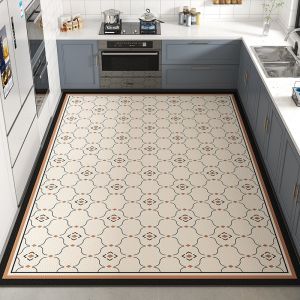 Keset Karpet Lantai Aesthetic Bahan Kulit dan Anti Kusut /Karpet Kamar Tidur/Karpet Ruang Tamu/Keset Dapur Panjang Anti Slip/Keset Kamar Mandi/Keset Kaki/Keset Kamar Tidur/Keset Anti Slip/Keset Pintu Masuk/Keset Anti Kotor/Keset Lantai Kulit Custom - P033