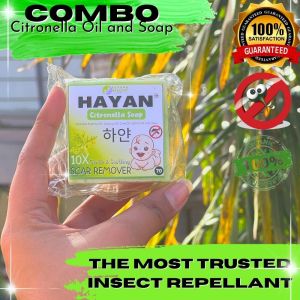 AUTHENTIC TRENDING CITRONELLA DUO FACE AND BODY OIL AND SOAP (pampaputi pampakinis pang-iwas dengue at kagat ng insekto) (safe sa bata buntis at lactating mom ) (anti-mosquito insect repellant fades dark spot whitens skin all in one product)