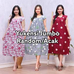 Daster Jumbo Rayon Shaolin XXL Busui LD 130 PB 115 Muat Sampai BB 85 kg Daster Viral Kekinian