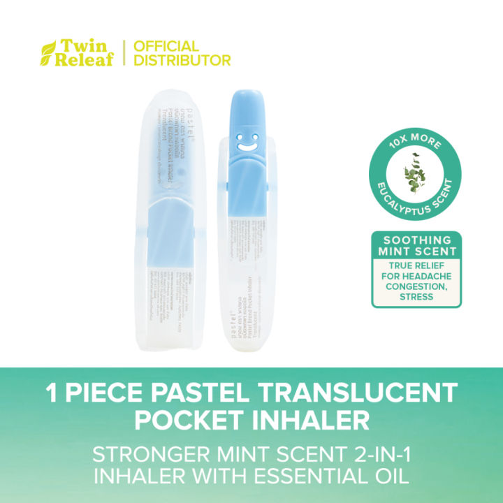 C Twin Releaf 2-in-1 Pastel Translucent Pocket Inhaler 【Menthol ...