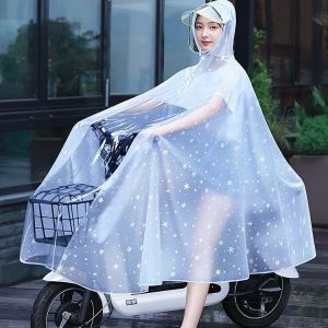 Áo Mưa 1 Người 2 Người Bông Tuyết Trắng Trong Suốt Bộ Áo Tơi Cánh Dơi Chống Thấm Nước Cao Cấp