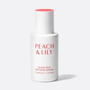 (40 ML & 70 ML) Peach & Lily Glass Skin Refining Serum–Niacinamide Hyaluronic Acid Peptides Calming Brightening Soothe Inflamed Skin Suitable for Eczema and Rosacea Flares.