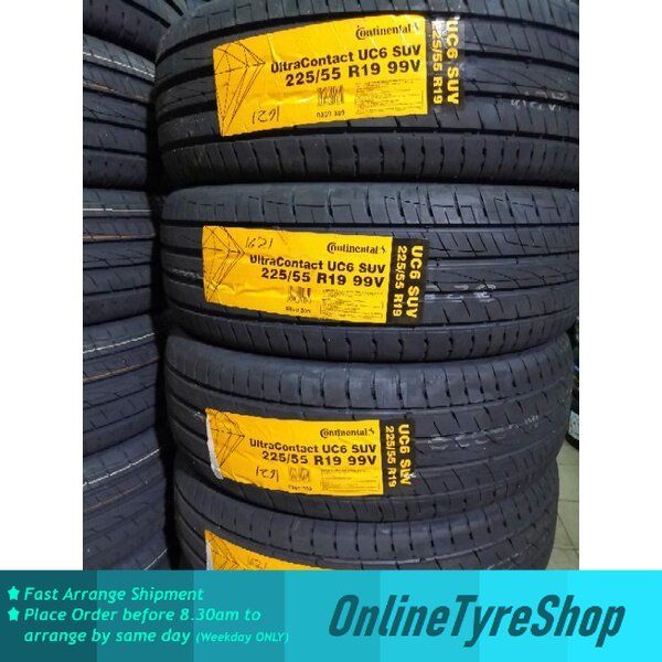 225/55/19 Continental UltraContact UC6 SUV Tyre Tayar | Lazada