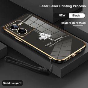 PROMO Case Maple VIVO IQOO Z9X 5G Casing Terbaru Ponsel Case Plating Silikon