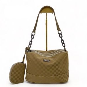 Tas Bahu bisa selempang Bahan Nilon 3 ruang Terbaru kuliah kerja kantor ibu simpel elegan termurah