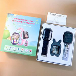 Đồng Hồ Thông Minh Trẻ Em PICOM P90 Lắp Sim Nghe Gọi - Định Vị Cảnh Báo Nguy Hiểm Chống Nước - có Tiếng Việt.
