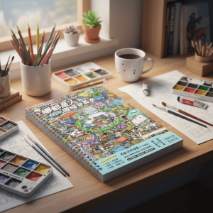 CANICECA Special Economic Zone 3D Scenery Stickers Kawaii Design Festival Theme Shop Scene Sticker Creative DIY Design Miniature Scene Sticker Home Decoration