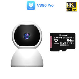 Wifi PTZ IP Camera CCTV V380 Pro HD 1080P 8MP Baby Monitor Wireless Night Vision Two Way Audio