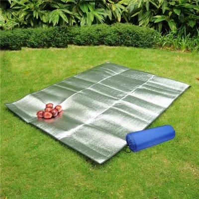 Matras camping allumunium foil double side hangat tebal 3mm dua sisk matras alumunium foil