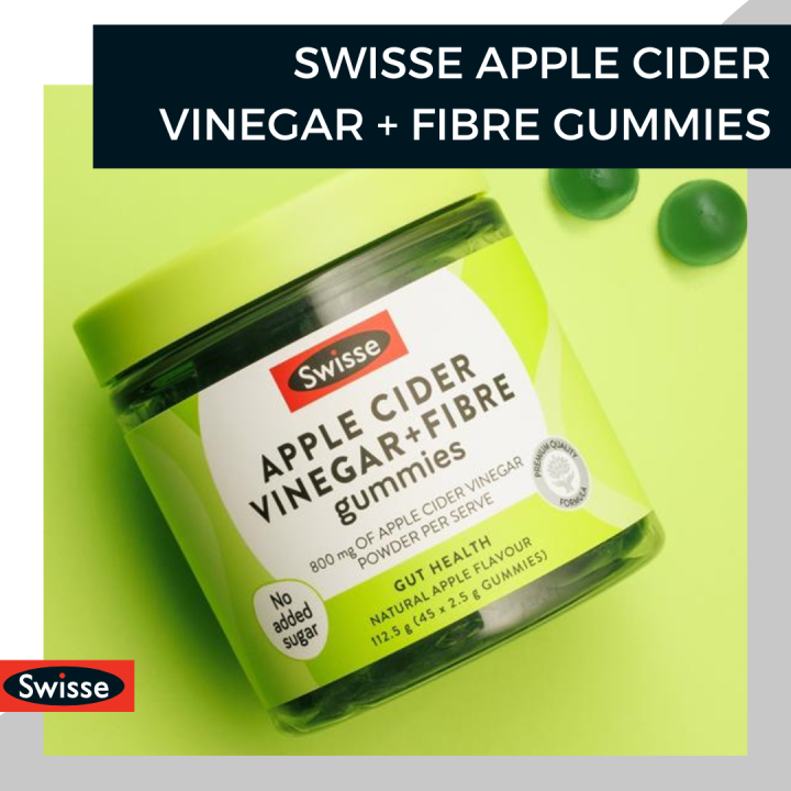 Swisse Apple Cider Vinegar Fibre Gummies 45 Pastilles Lazada 0531