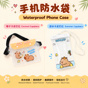Waterproof Phone Case 手机防水袋 Sarung Telefon Kalis Air Beg Telefon Comel Cute Transparent Mobile Phone Bag Plastic Touchable Screen