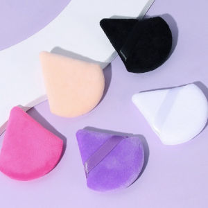 Triangle Powder Puff Spons Bedak Tabur Segitiga Pizza Puff Sponge Aplikator Make Up