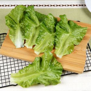 NAM ของปลอมปลอม สีเขียวอ่อน เหมือนจริงเหมือนจริง เทียมเทียมเทียม ดีไอวาย เหมือนจริงจริง ของเล่นเด็กเล่น ใบผักกาดหอม การตกแต่งผักกาดหอม รูปแบบผักจำลอง