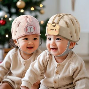 EASYTREND ไม่มีการกระแทก หมวกนิรภัยสำหรับเด็ก การป้องกัน360องศา ระบายอากาศได้ระบายอากาศ ป้องกันศีรษะทารก นุ่มนุ่มๆ ดูดซับแรงกระแทก ที่ป้องกันศีรษะทารก เรียนรู้การเดิน