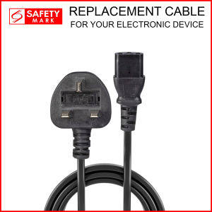 Singapore Safety Mark C13 Power Cord for Computer Monitor Power Supply Kettle Laptop Adapter