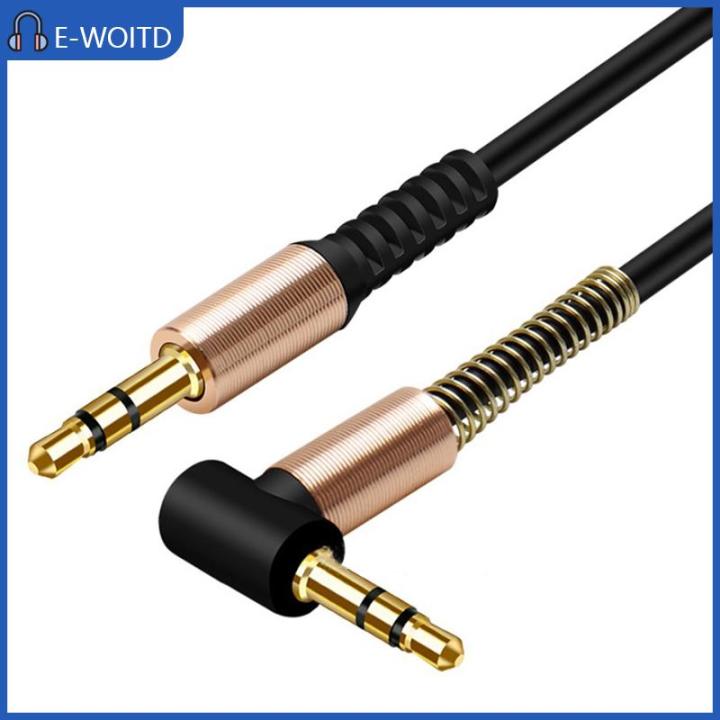 【E-WOITD】 3.5MM JACK Audio Cable Car Spring สาย AUX Gold Plated JACK ...