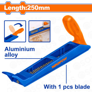 Wadfow ABS Plane body material Block Plane with 1pc blade 250mm WBP1102 WAD-HT •OSOS•