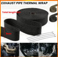 5M Auto Exhaust Pipe Wrap Heat Insulation Tapethermal wrap for motorcycle exhaust pipe elbows. 