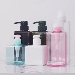 WH 100-650ml Pump Bottle Refillable Plastic Empty Lotion Soap Dispenser Liquid Container For Bathroom Shampoo And Body Wash