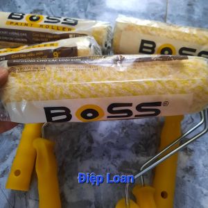 Combo 5 Cọ lăn sơn lu lăn sơn tường cán màu vàng Việt Mỹ kích thước 9 inch