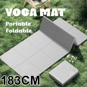 Foldable Yoga Mat Big Floor Mat Thicken Anti-slip Solid Color Exercise Pad Portable Fitness Gym Exercise Mat