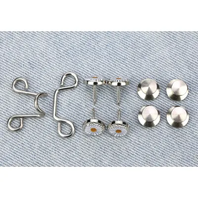 Skirt Pants Tighten Waist Brooches Jeans Adjustable Waist Clip Button Pearl Womens Brooch Set DIY Clothing