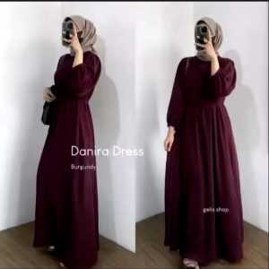 DRESS GAMIS DANIRA TERBARU GAMIS LEBARAN DANIRA PREMIUM CRINKCLE AIRFLOW