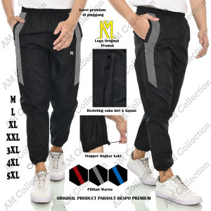 Celana Training Olah Raga Parasut Premium List / Celana Jogger Olah Raga Panjang (Standar jumbo dan Super Jumbo)