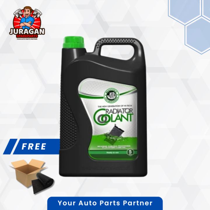 Air Pendingin Radiator/Radiator Coolant Hijau Merek Megacools Isi 5L ...