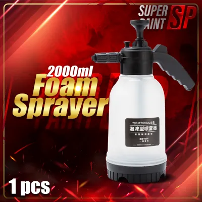 2000ML Foam Sprayer Car Wash Foam Sprayer Bottle Manual Air High Pressure Water Jet Cuci Kereta Sprayer 手动气压式泡沫喷雾瓶/洗车喷壶