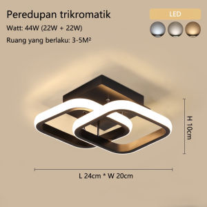 Lampu Plafon 3 Warna LED Ceiling Lamp Sederhana Modern Lorong Koridor Ruang Tamu Balkon Lampu Gantung