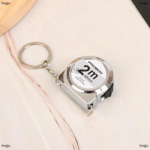 [COD] hegu Mini nhỏ cầm tay Băng đo cầm tay Móc chìa khóa 2 m thước đo băng thép hộ gia đình