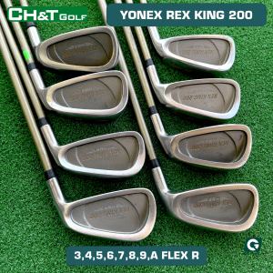 Bộ gậy golf sắt 8 cây Yonex Rex king 200 3456789A Flex R nguyên bản nhập khẩu nhật