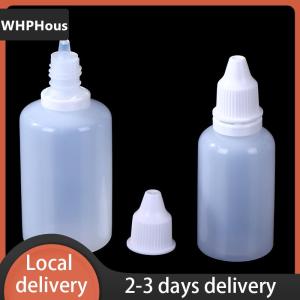 [COD] WHPHous Ship within 24 hours 10PCS 5 10 15 20 30 50ml Empty Plastic Dropper Bottle Paint Beauty Oil Squeezable Refillable Bottle Cosmetics Storage Bottles
