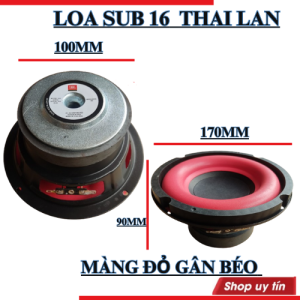 Củ loa sub 16 JB L toàn vành 17cm nhập khẩu nguyên chiếc-giá 1 cái ( loa siêu trầm)