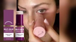 Calcium Multi Balm Stick Collagen Hydrating Glow Face Neck Moisturizer Portable Skin Care Stick For Women Daily Hydration Use2026