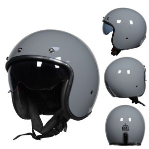 Vintage Motorcycle 3/4 Half Helmet Classic Retro Open Face Helmet Lightweight Helmets DOT certification Bike Downhill Helmet