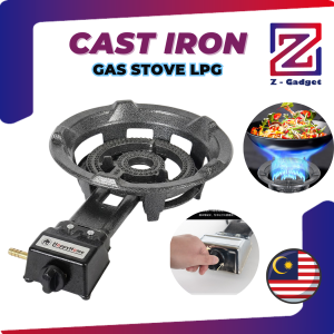 Z-Gadget⚡Cast Iron Gas Stove Low Pressure LPG (Auto) Heavy Duty Single Burner Gas Cooker for Commercial Kitchen Hawke Home & Restaurant Use