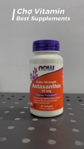 Thực Phẩm Bảo Vệ Sức Khoẻ NOW Extra Strength Astaxanthin - Chống Lão Hoá Đẹp Da Tăng Cường Thị Lực Miễn Dịch - - Tăng cường thị lực cải thiện tầm nhìn - Chống lão hóa giảm nếp nhăn làm sáng da - Tăng cường hệ miễn dịch - Hỗ trợ sức khỏe tim mạch