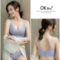 OK Bra 32-40ABC Cup Plus Size Women Sexy Lace Pattern Push Up Bras High Quality Massage Cups No Steel Rings Comfortable Breathable Gathering Underwear. 