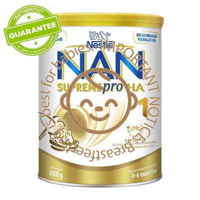 Nestle NAN SupremePro H.A. Stage 1 Starter Infant Formula 800G - From 0-6 Months [Lids may vary]