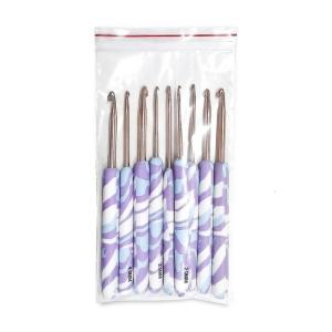 9/11Pcs Soft Handle Crochet Hook Ergonomic Grip Crochet Hook Set Crochet for Crocheting Weaving Knitting Project