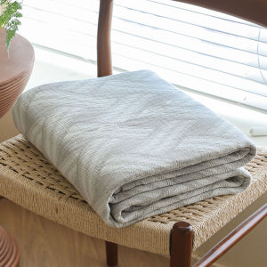Cézanne chăn Khăn gạc 3 lớp cotton có thể giặt chăn ném máy lạnh Tấm bọc giường thân thiện với da mềm mại