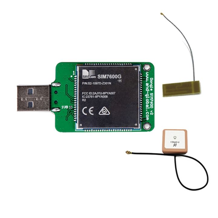 SIMCOM SIM7600G H USB Dongle+Antenna HSPA+ GSM GPRS EDGE UMTS LTE 4G ...