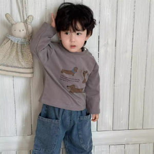 Childrens spring clothing baby girls spring vest 2026 Spring Korean-style childrens clothing boys sweatshirt and jeans set