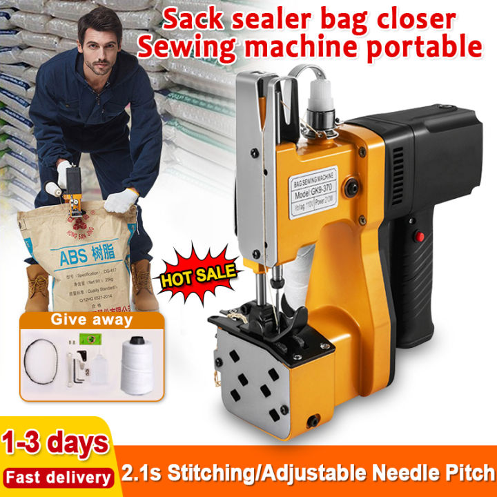 Portable sack 2025 sewing machine