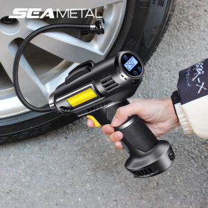 SEAMETAL Wireless Car Car Air Pump Car Air Pump Portable Digital Tire Pressure Detection Pump Bicycle Motorcycle Electric Vehicle Wheel Pump