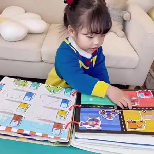 Babys Busy Book For Toddlers Enlightenment Book Montessori Toys Activity Books For Toddlers【Fast Delivery】