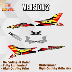 HONDA NICE 125 RS 2002 THAI DESIGN DECALS (WATERPROOF LAMINATED FADE PROOF)